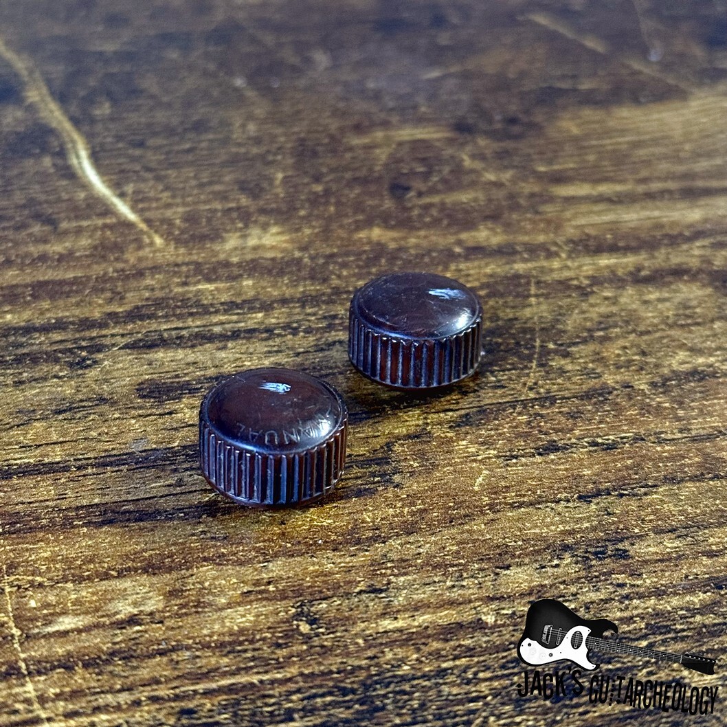 Guyatone Bakelite Knob Set *VINTAGE*  (1950s - Brown)