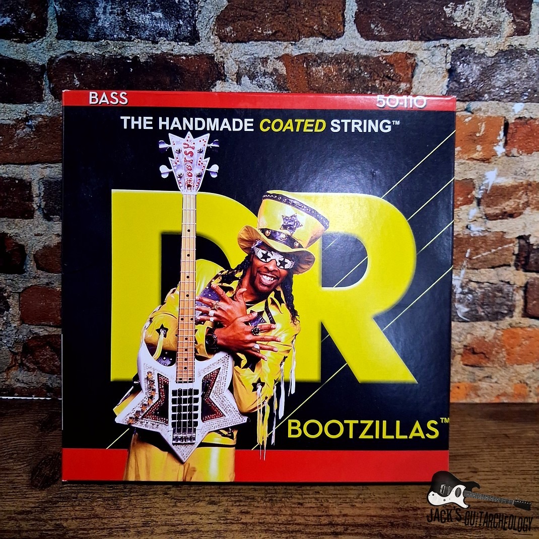 DR Strings Bootzillas | (50-110) 4-String Heavy Clear Coated Stainless Steel Bass Strings