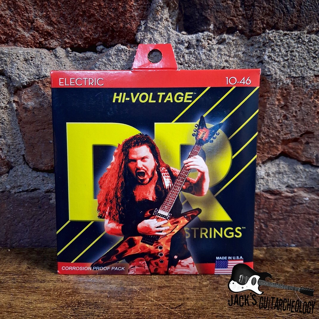 DR Strings HI-VOLTAGE DIMEBAG DARRELL | (10-46) Medium Nickel Plated Electric Guitar Strings