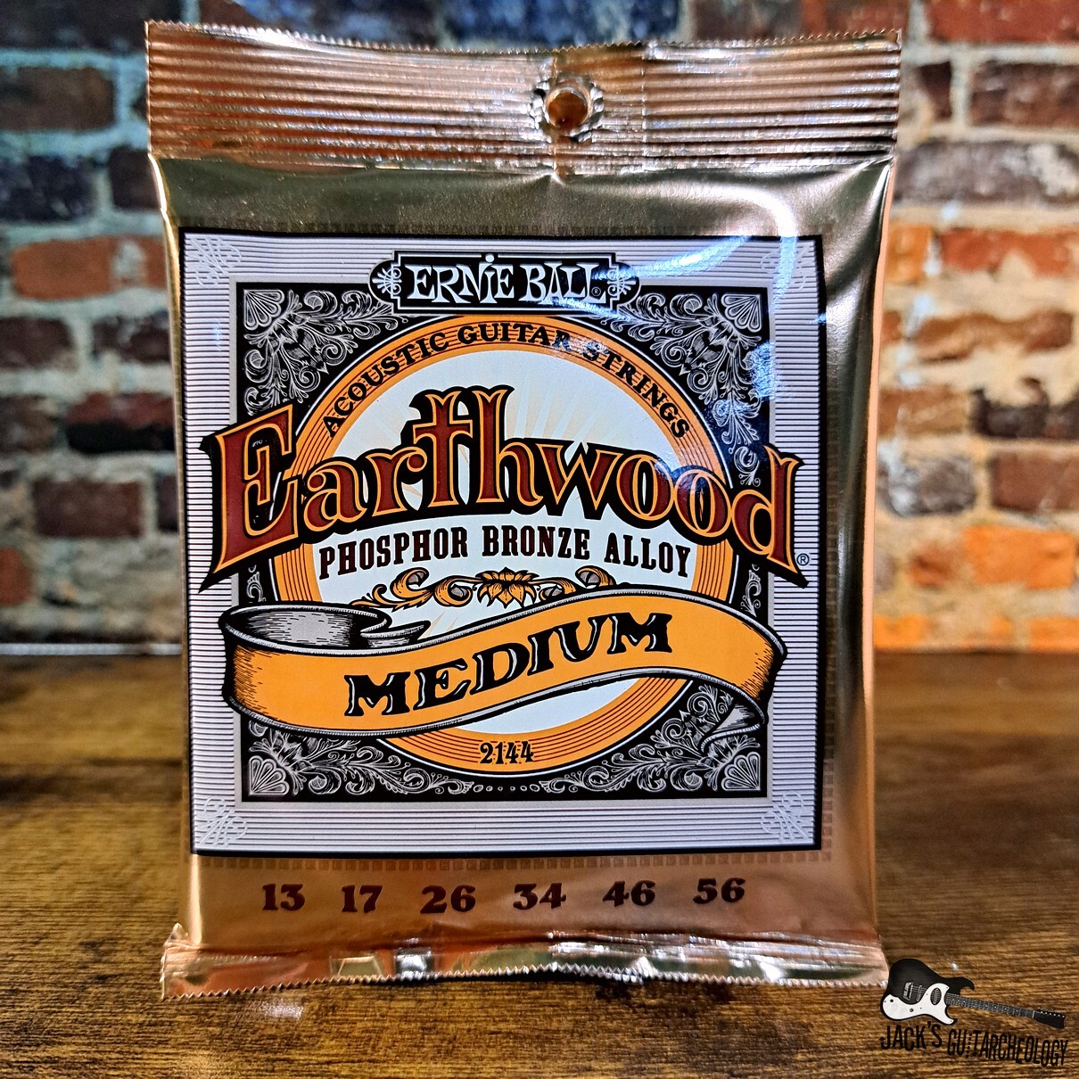 Ernie Ball Earthwood | (13-56) Medium Gauge Phosphor Bronze Acoustic Guitar Strings 