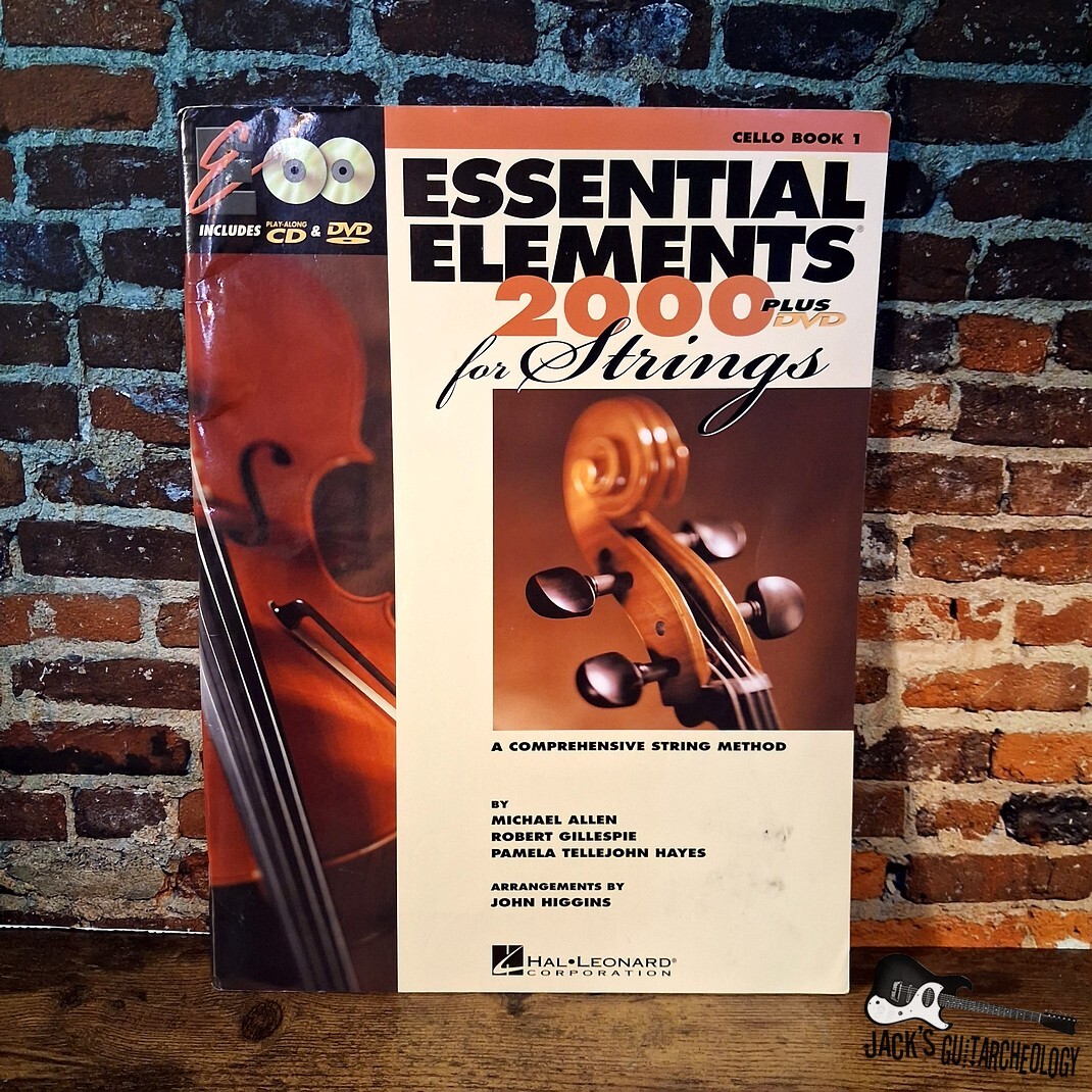 Essential Elements 2000 for Strings (Cello Book 1) - Hal Leonard w/ CD & DVD (2001)