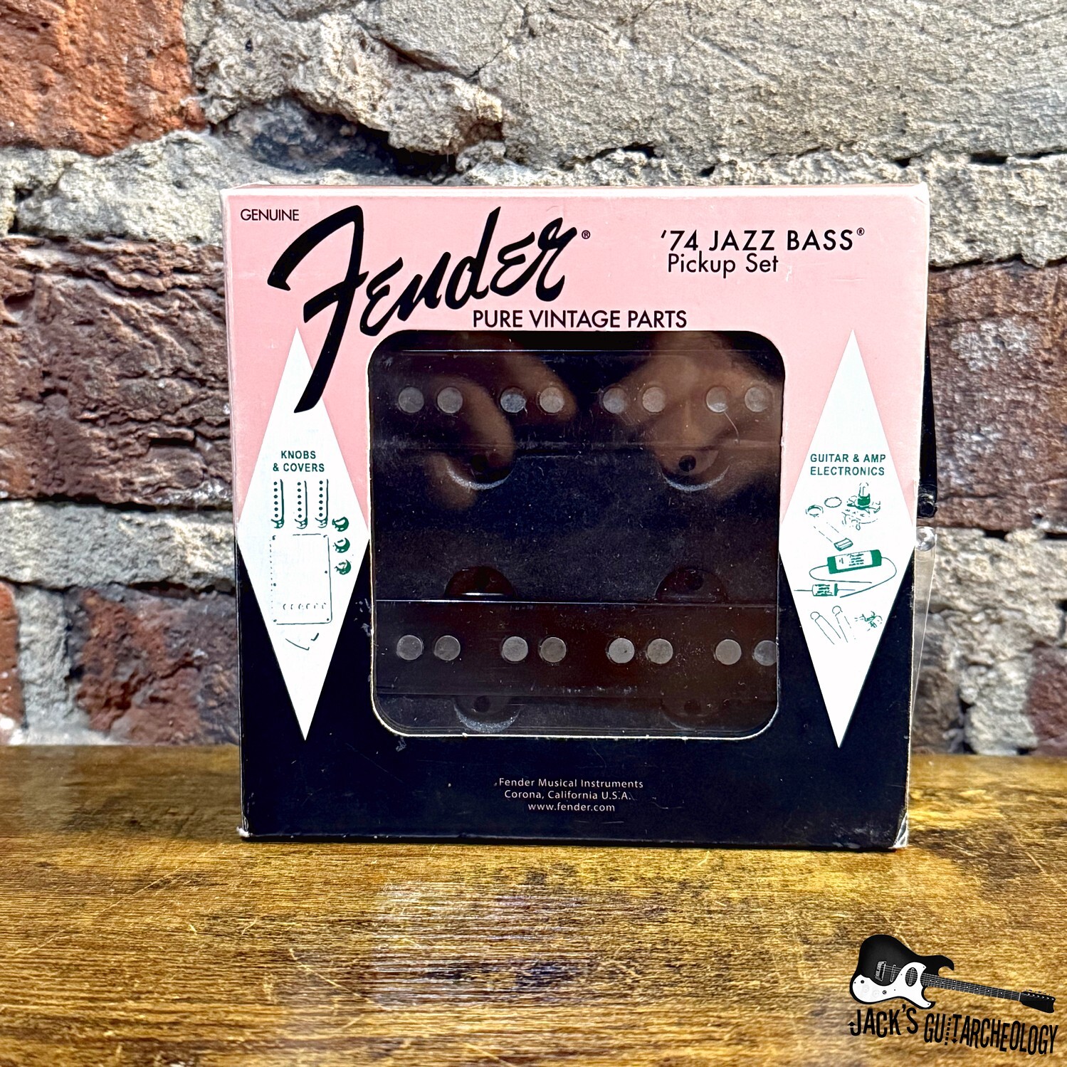 Fender Pure Vintage '74 Jazz Bass Pickup Set (2020s - Black)