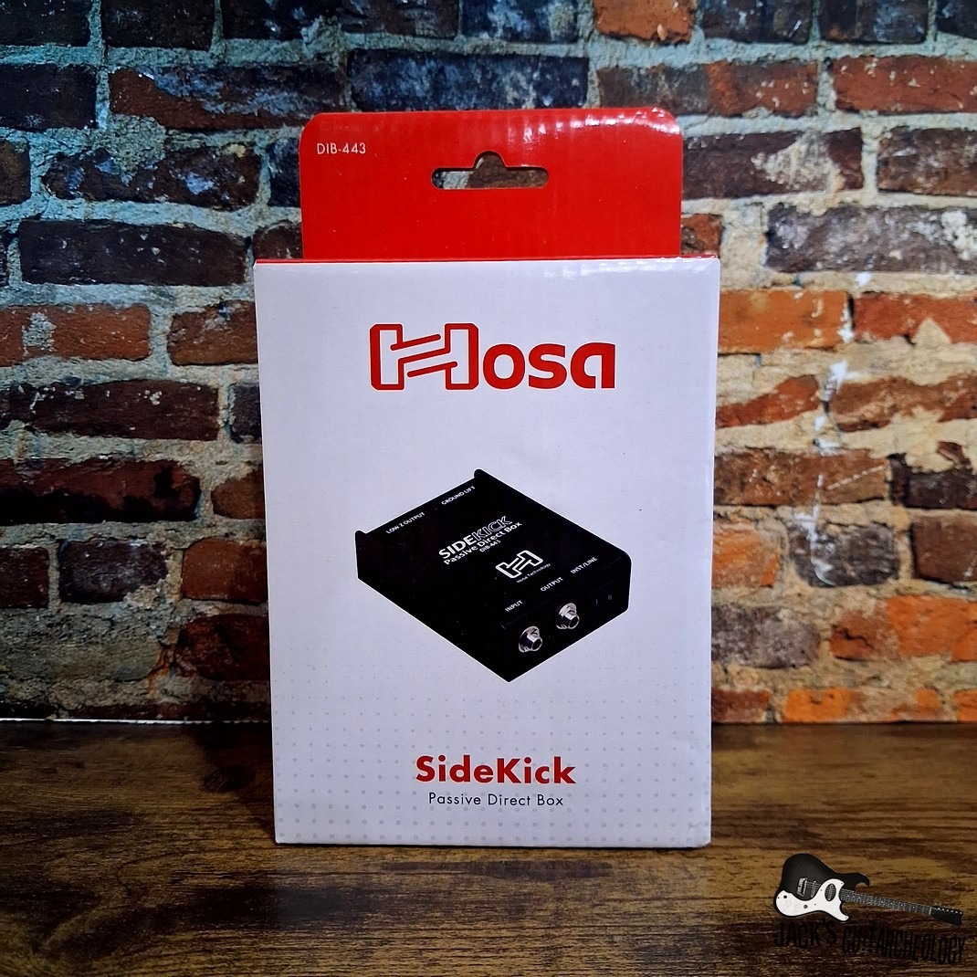 Hosa Technology DIB-443 Pro-Conex Sidekick Passive Direct Box 1/4 TS to XLR3M *NEW* (2020s - Black)