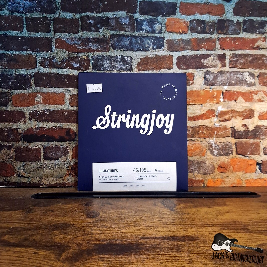 Stringjoy Bass Signatures | 4 String (45-105) Long Scale Light Gauge Nickel Bass Guitar Strings