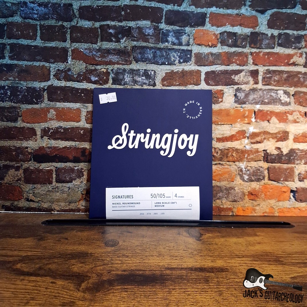 Stringjoy Bass Signatures | (50-105) 4 String Long Scale Medium Gauge Nickel Wound Bass Guitar Strings