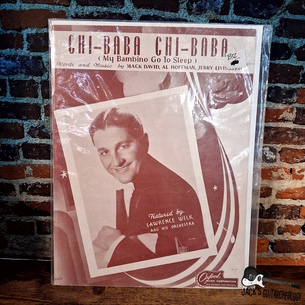 Vintage Chi-Baba Chi-Baba Lawrence Welk Sheet Music (1940s)
