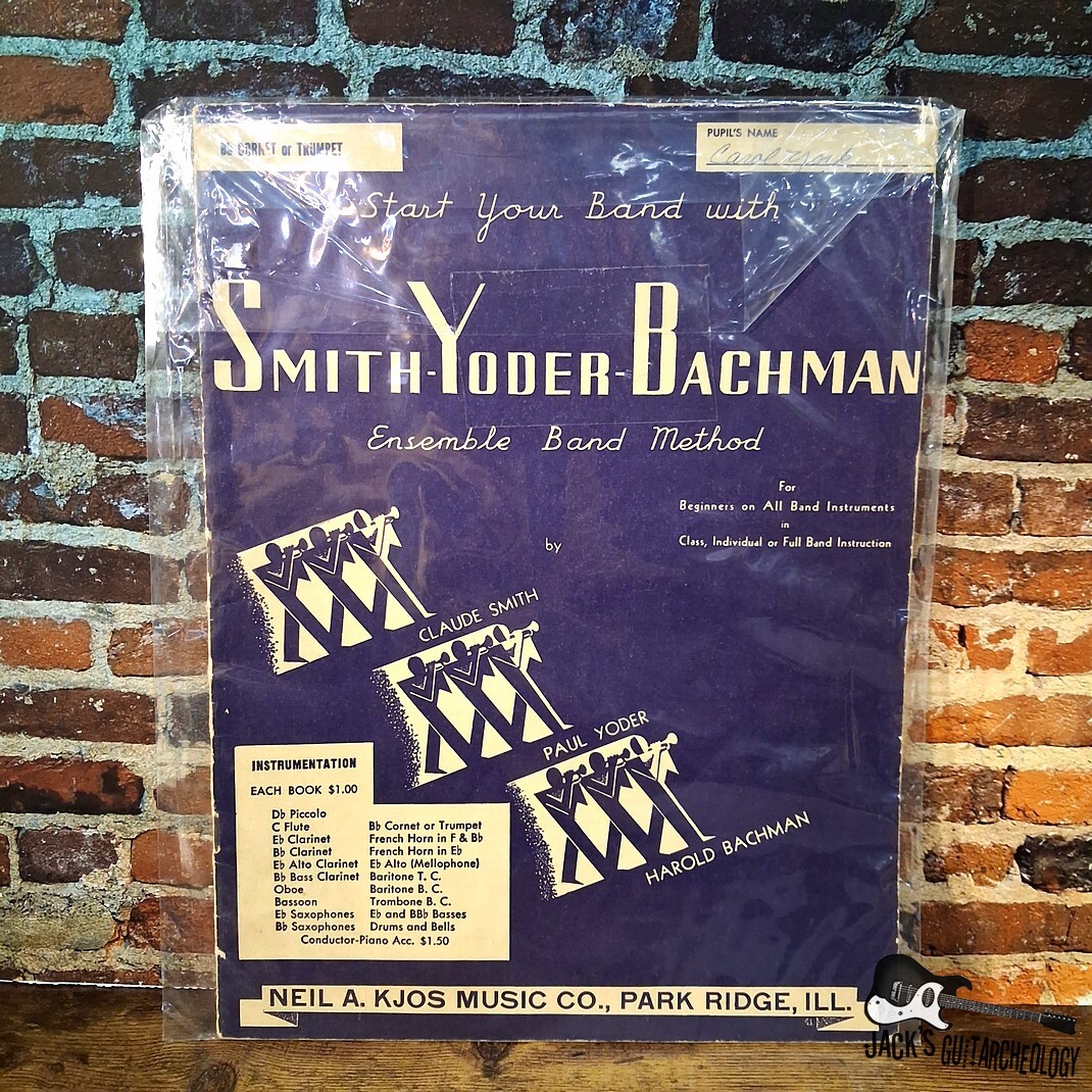 Vintage Smith - Yoder - Bachman Ensemble Band Method Technique Book (1940s)