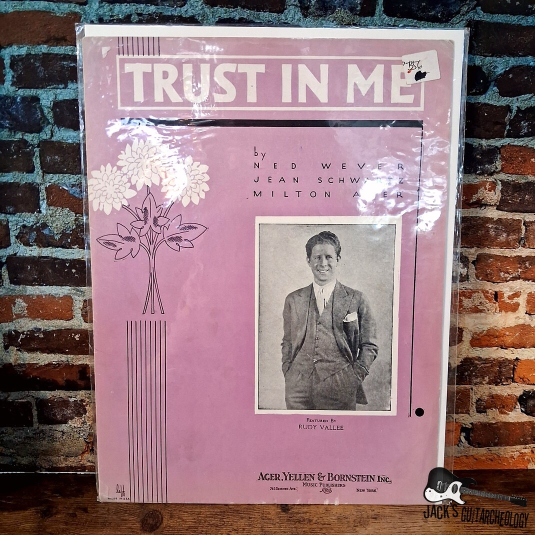 Vintage Trust In Me Ned Wever / Jean Schwartz / Milton Ager Sheet Music (1940s)