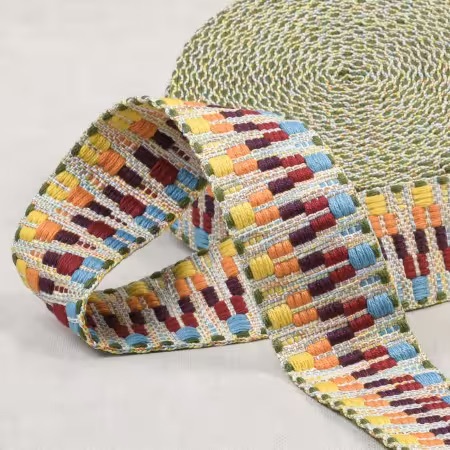 Multi Color Zig Zag | 1-1/2 Webbing | Sallie Tomato