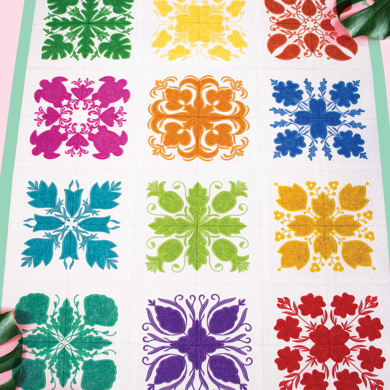 OESD Hawaiian Quilting Applique Embroidery Design Collection USB