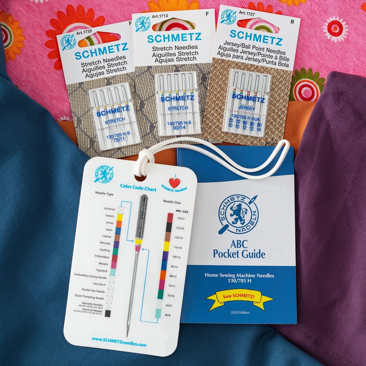 SCHMETZ Heavy Duty Sewing Machine Needle Combo Pack - 15 Needles + Guide, Universal, Jeans, Leather - View #10