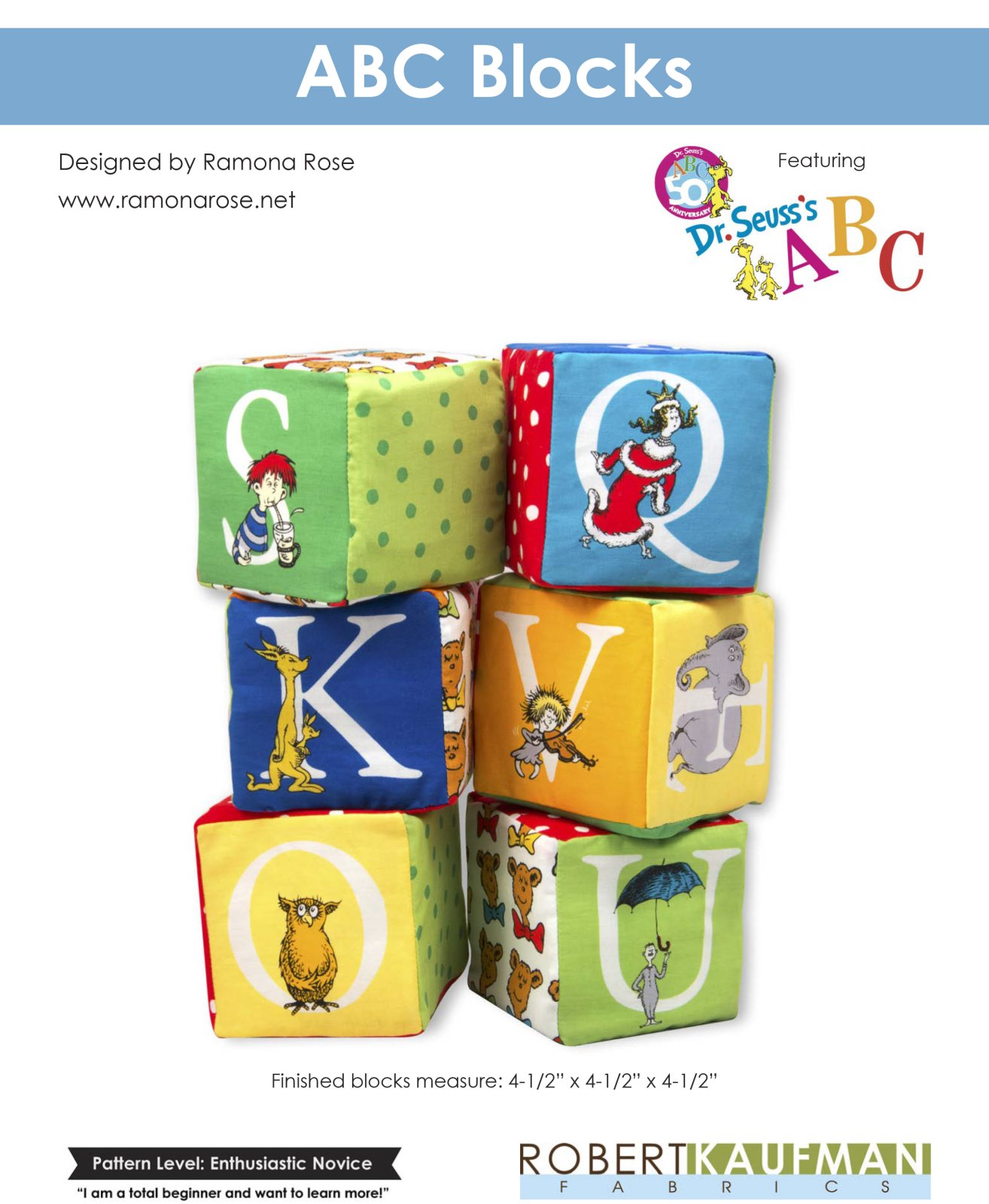 FREE! Dr. Seuss ABC Blocks Adventure Pattern