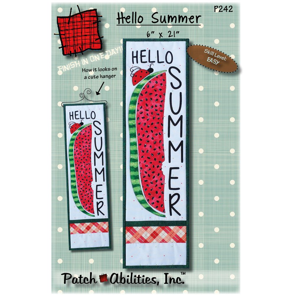 Patch Abilities Hello Summer Wall Hanging Pattern