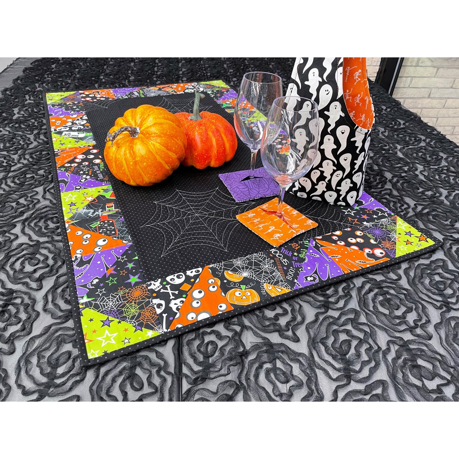 Exclusive Sew A Celebration: Halloween Half-Square Triangles Table Runner Bundle Box 2