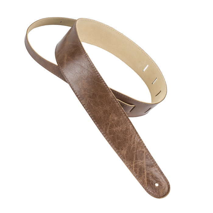 Henry Heller 2.5 Adjustable Luxe Capri Leather Strap, Vintage Brown 