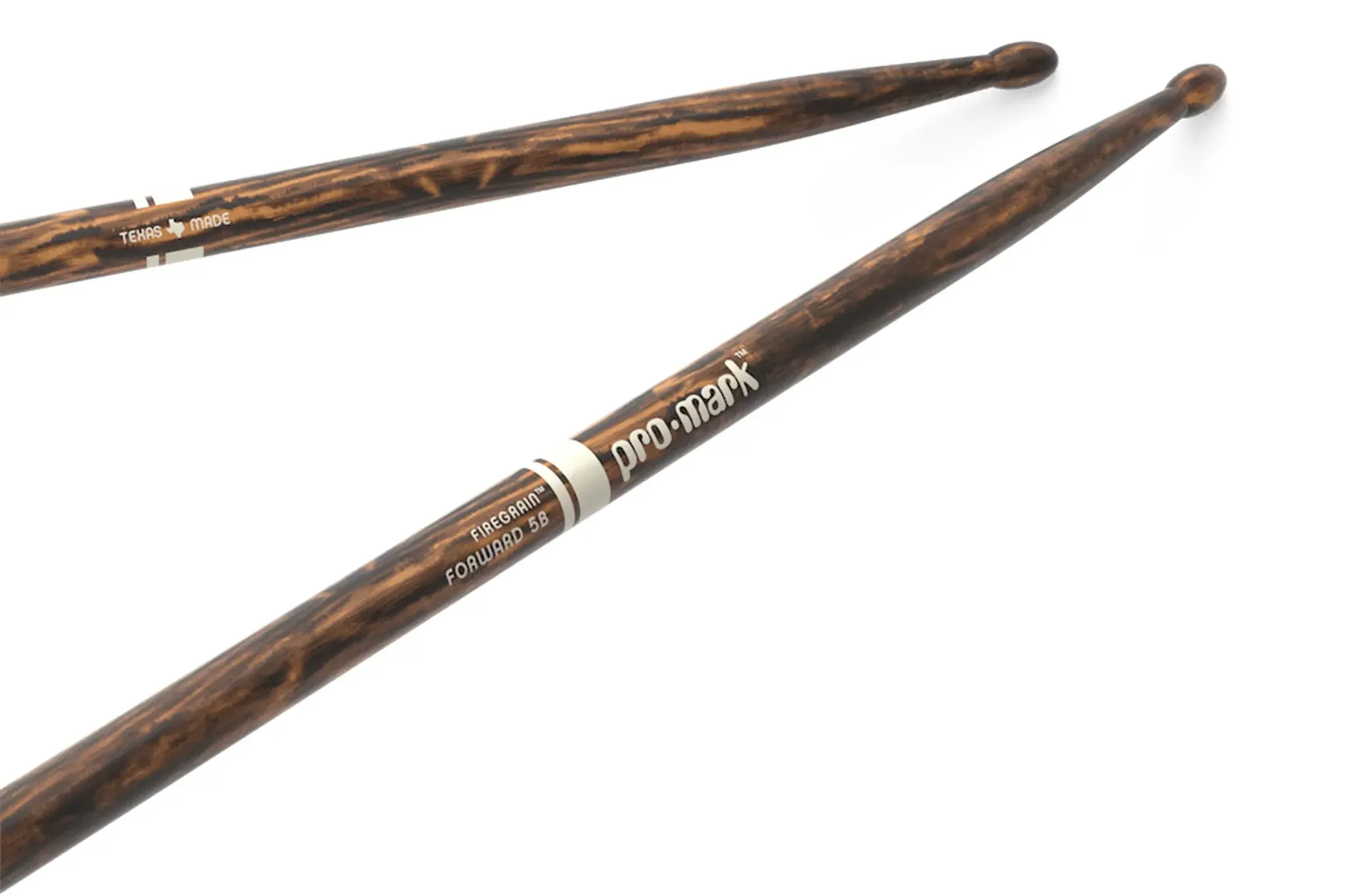 ProMark Classic Forward 5B Firegrain Hickory Drumstick, Oval Wood Tip  