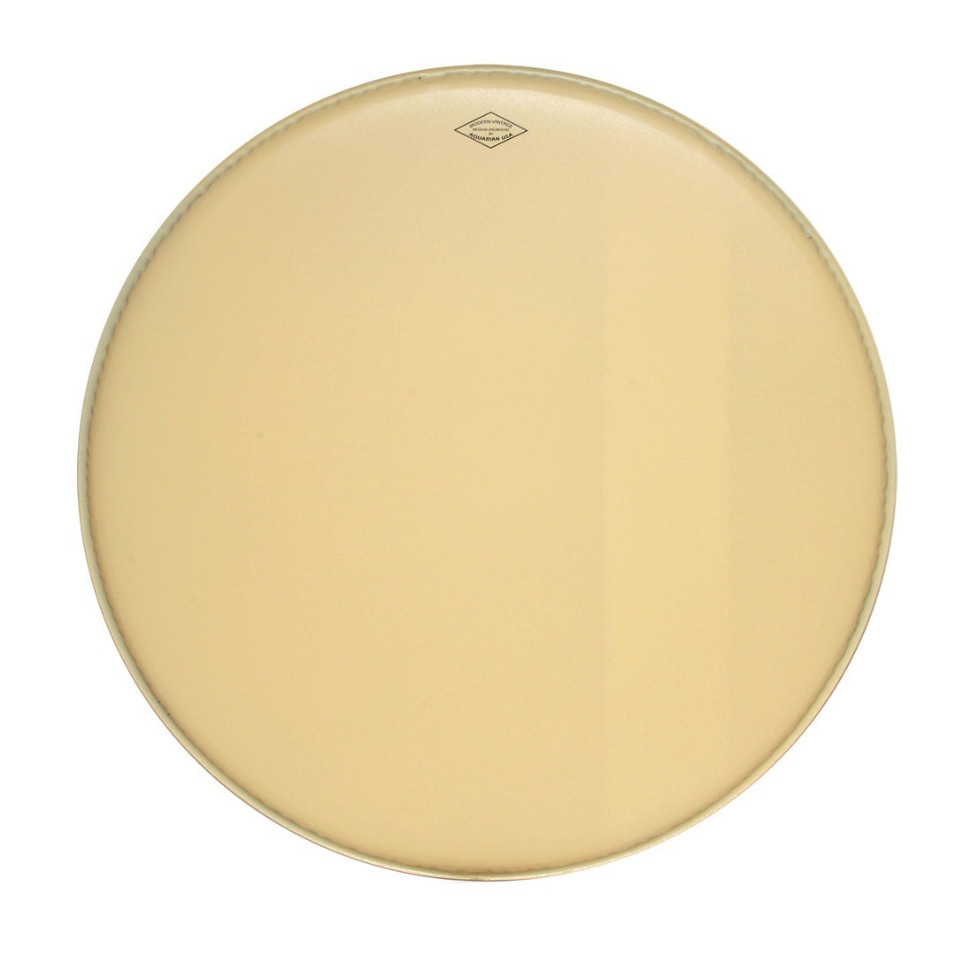 AQUARIAN MODERN VINTAGE MEDIUM VINTAGE COATED 10mil SINGLE PLY BASS DRUM HEAD WITH FELT STRIP