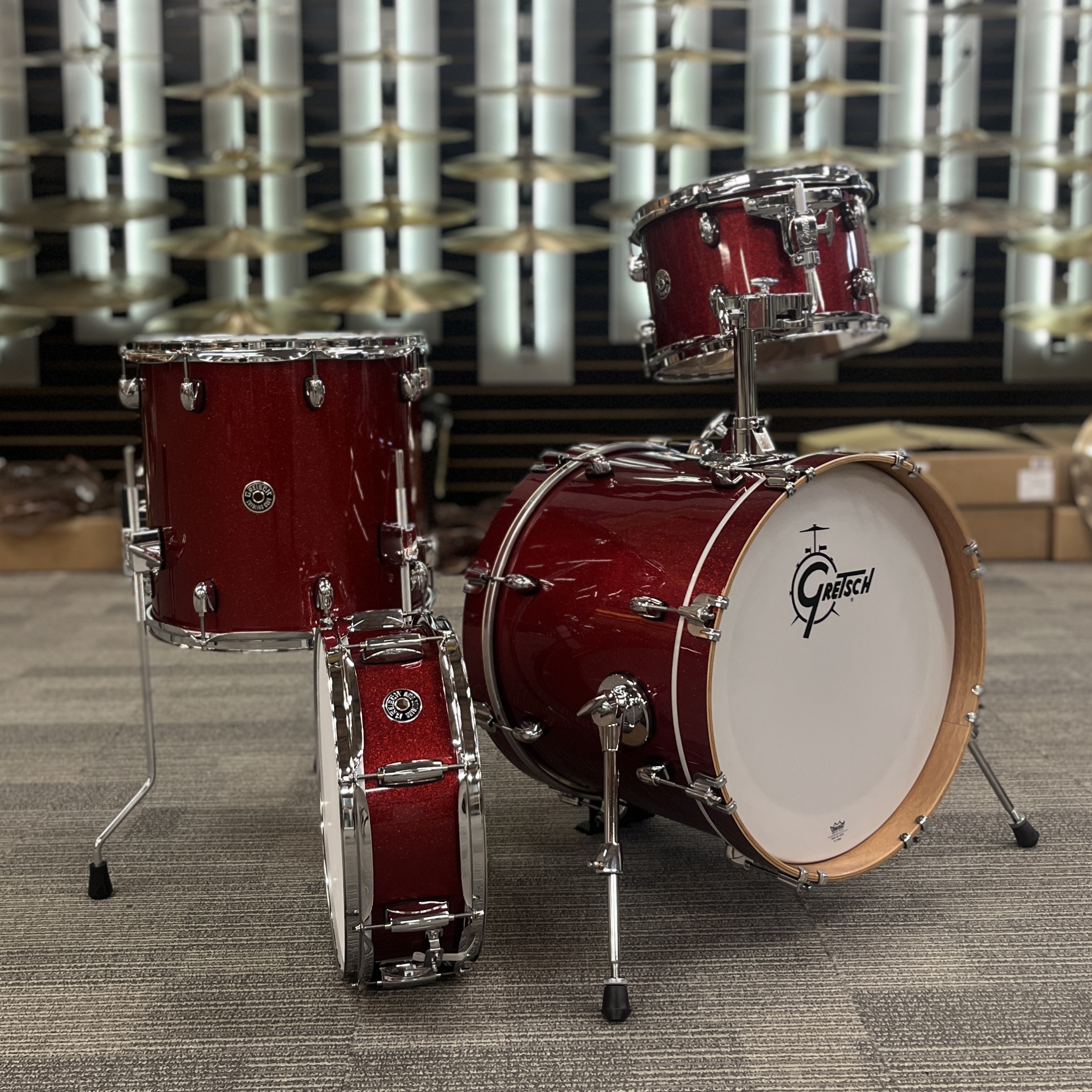GRETSCH CATALINA CLUB 4 PIECE SHELL PACK (20/12/14/14SN) DARK CHERRY SPARKLE - UNC