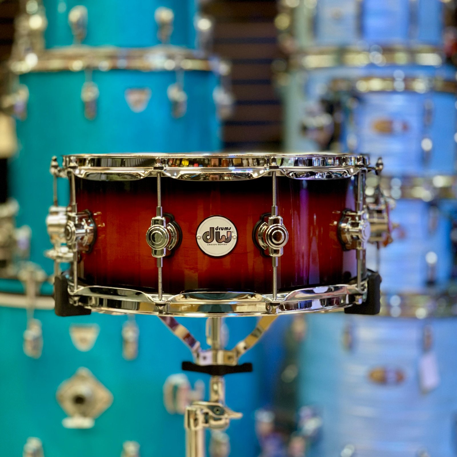 DW DDLG0614SSTB 14X6 DESIGN SNARE DRUM TOBACCO BURST - DEMO