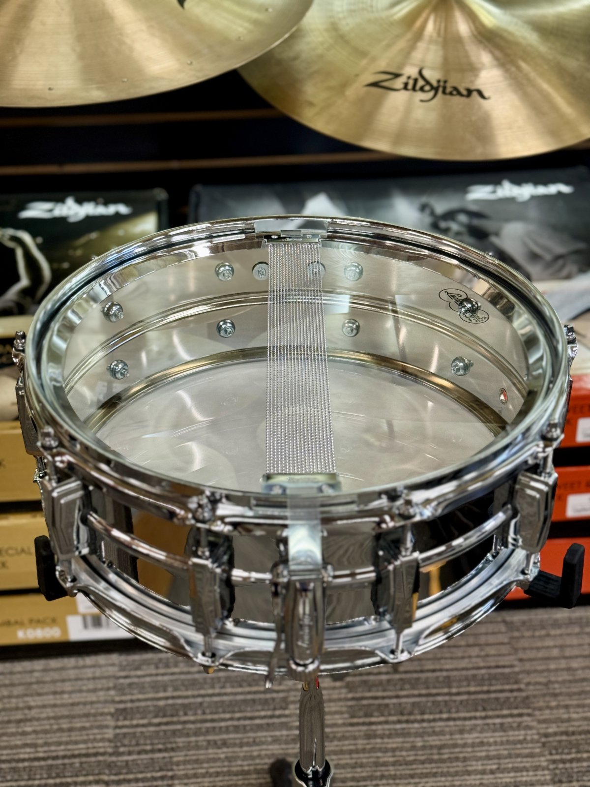 LUDWIG LM400 14X5 SUPRAPHONIC SNARE DRUM - FLOOR MODEL