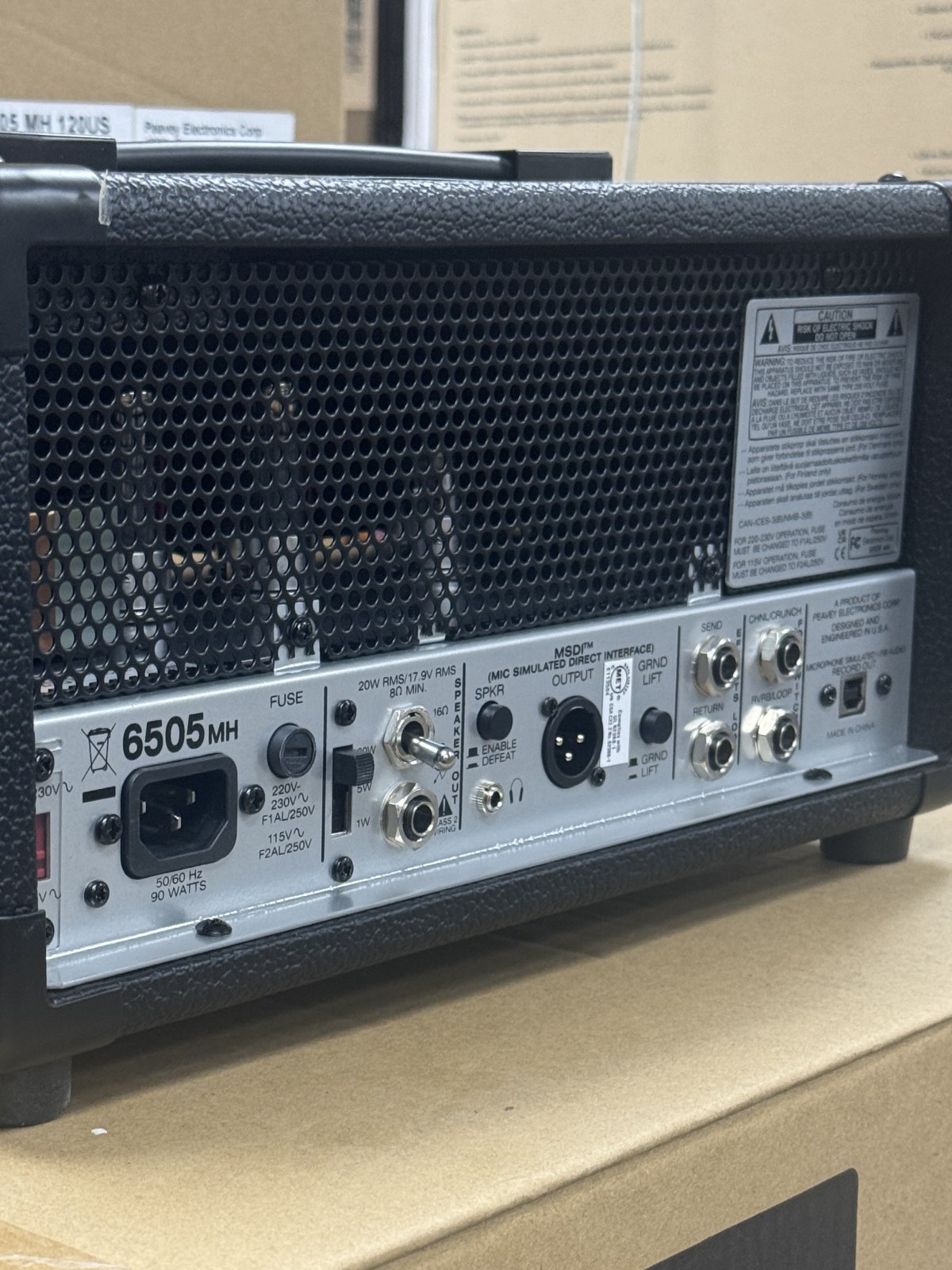 PEAVEY 6505 MH MINI TUBE HEAD GUITAR AMP | UNC JAZZ FEST 02