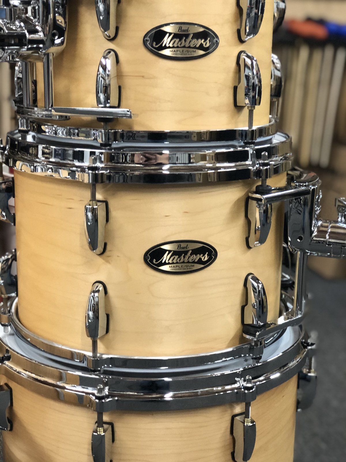PEARL MASTERS CUSTOM MAPLE SHELL 10” PEARL MMG904XP/C186 MASTERS MAPLE/GUM 4PC SHELL PACK 20B-10