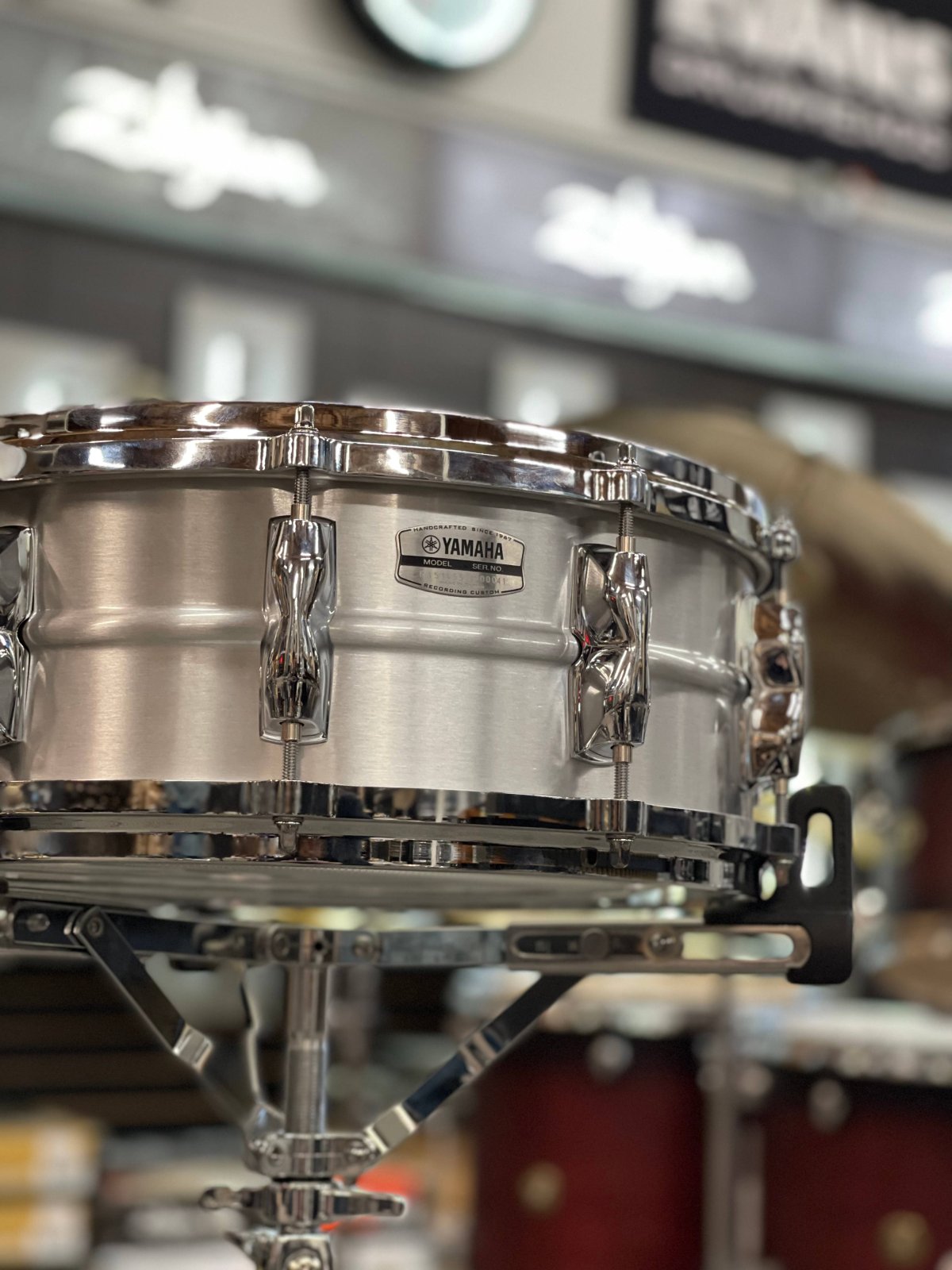 YAMAHA RAS-1455 14X5.5 RECORDING CUSTOM ALUMINUM SNARE DRUM