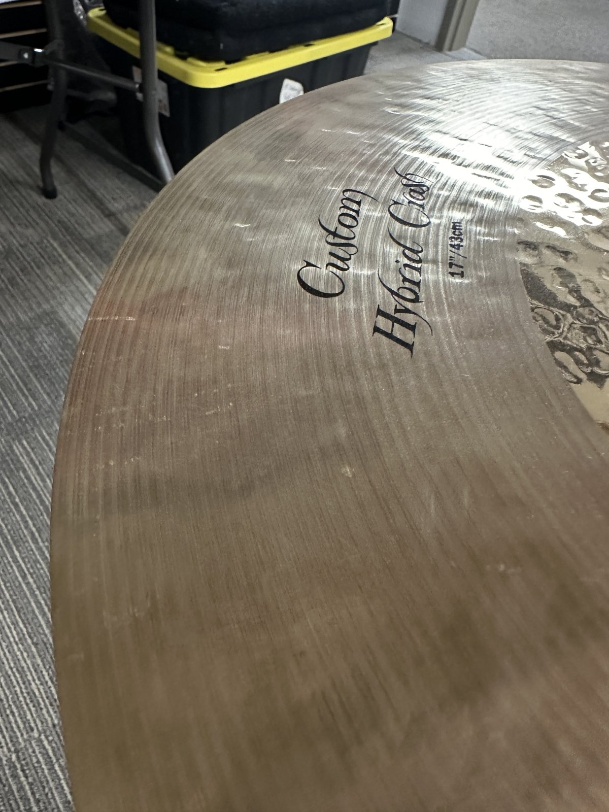 ZILDJIAN K1217 17 K CUSTOM HYBRID CRASH FLOOR DEMO - 1188g
