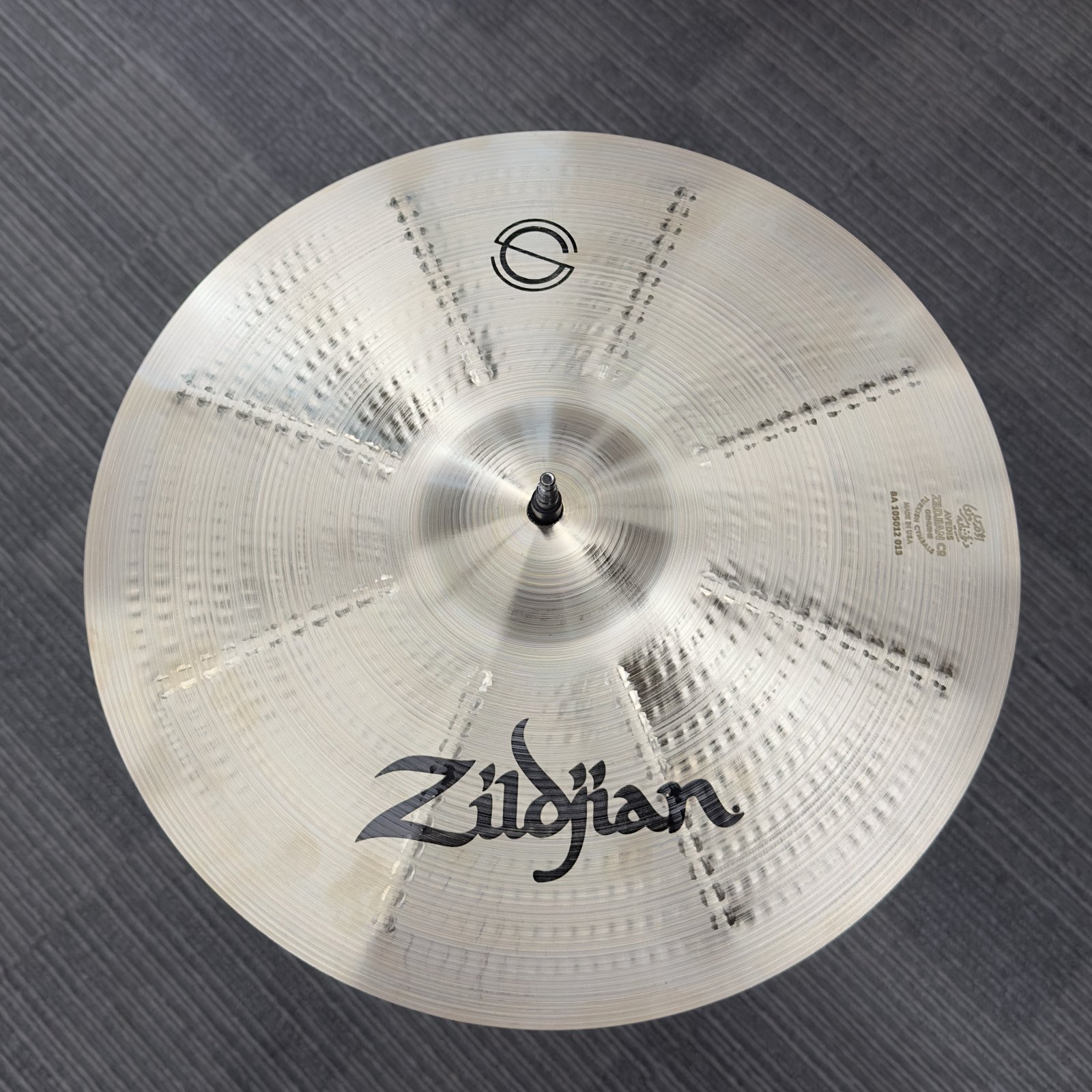 ZILDJIAN 14 RIB HAMMERED HIHAT TOP - CONCEPT CYMBAL - FLOOR