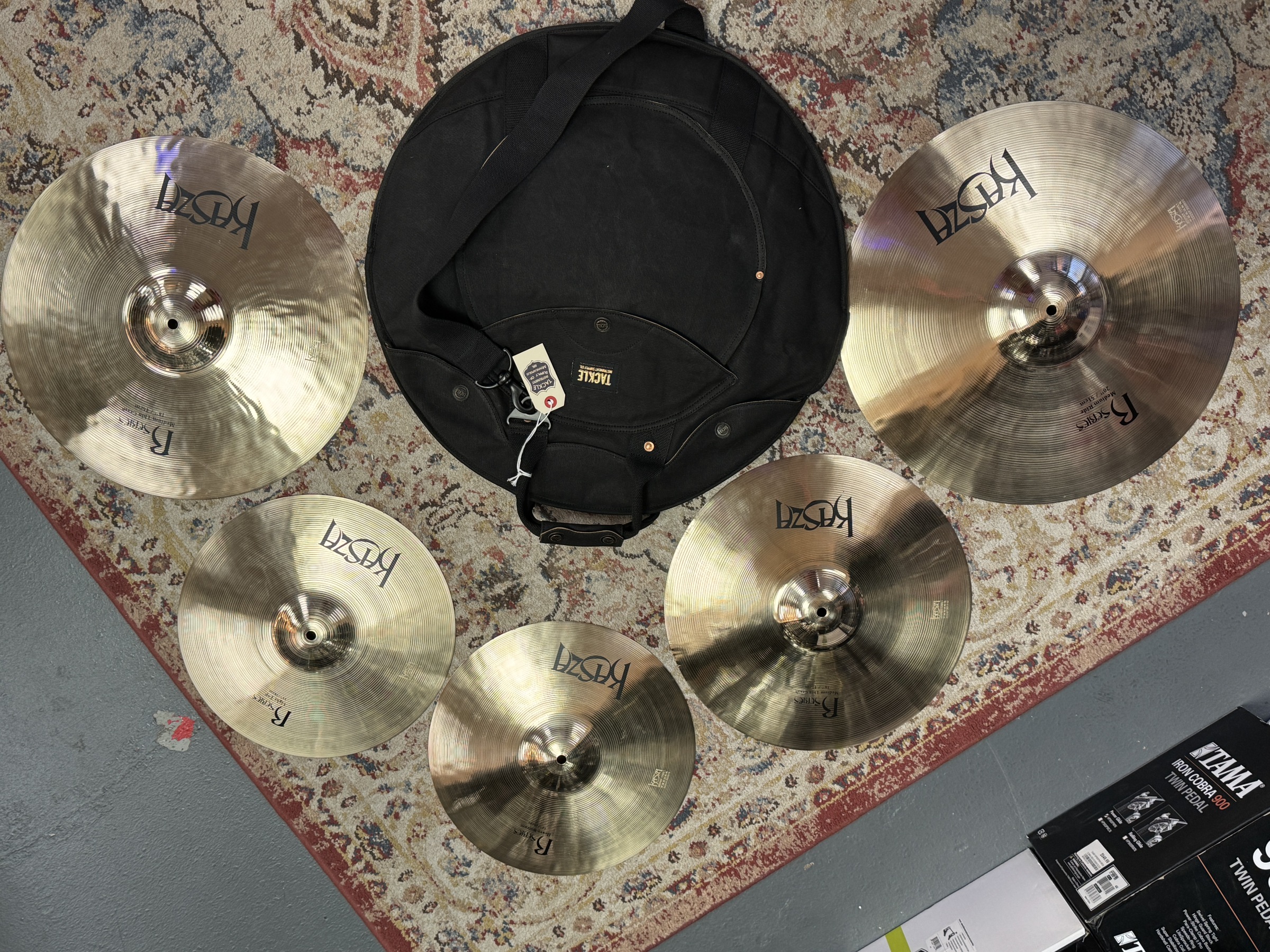 KASZA KAS-RBOX R-SERIES CYMBAL BOX SET 20R-18C-16C-14H WITH FREE TACKLE CYMBAL BAG