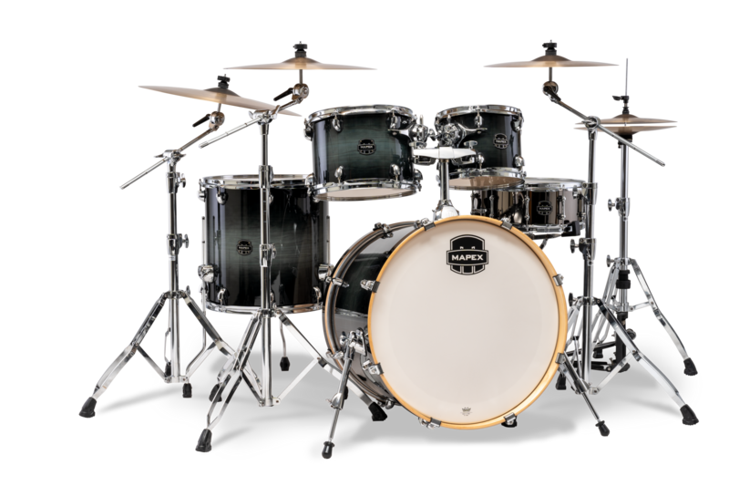 MAPEX AR529SVOZ ARMORY ROCK SHELL PACK - BLACK ONYX BURST (22-10-12-16-14SD)