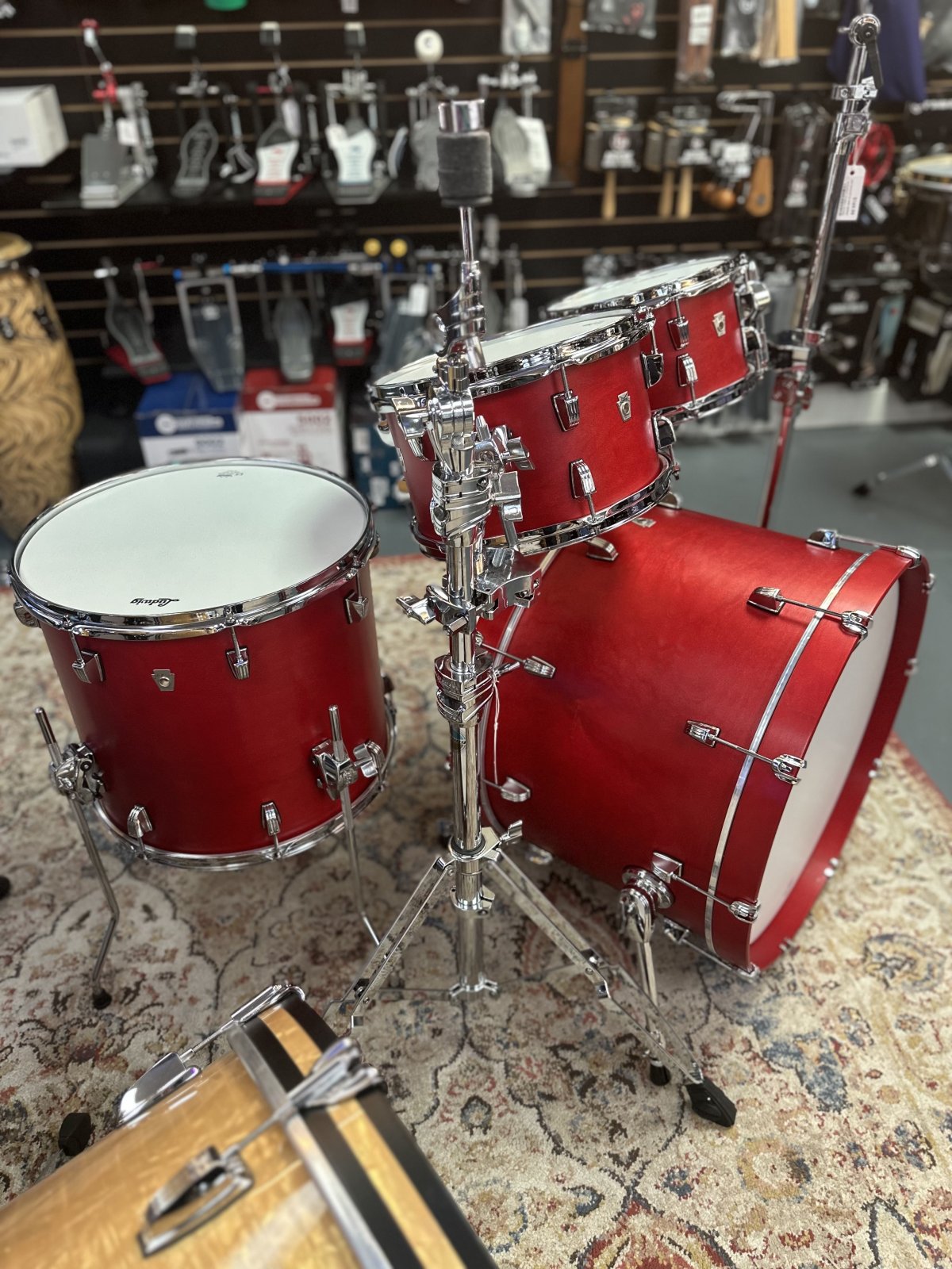 LUDWIG LN34204FTXPR NEUSONIC RAPID MOD2 OUTFIT - SATIN DIABLO RED