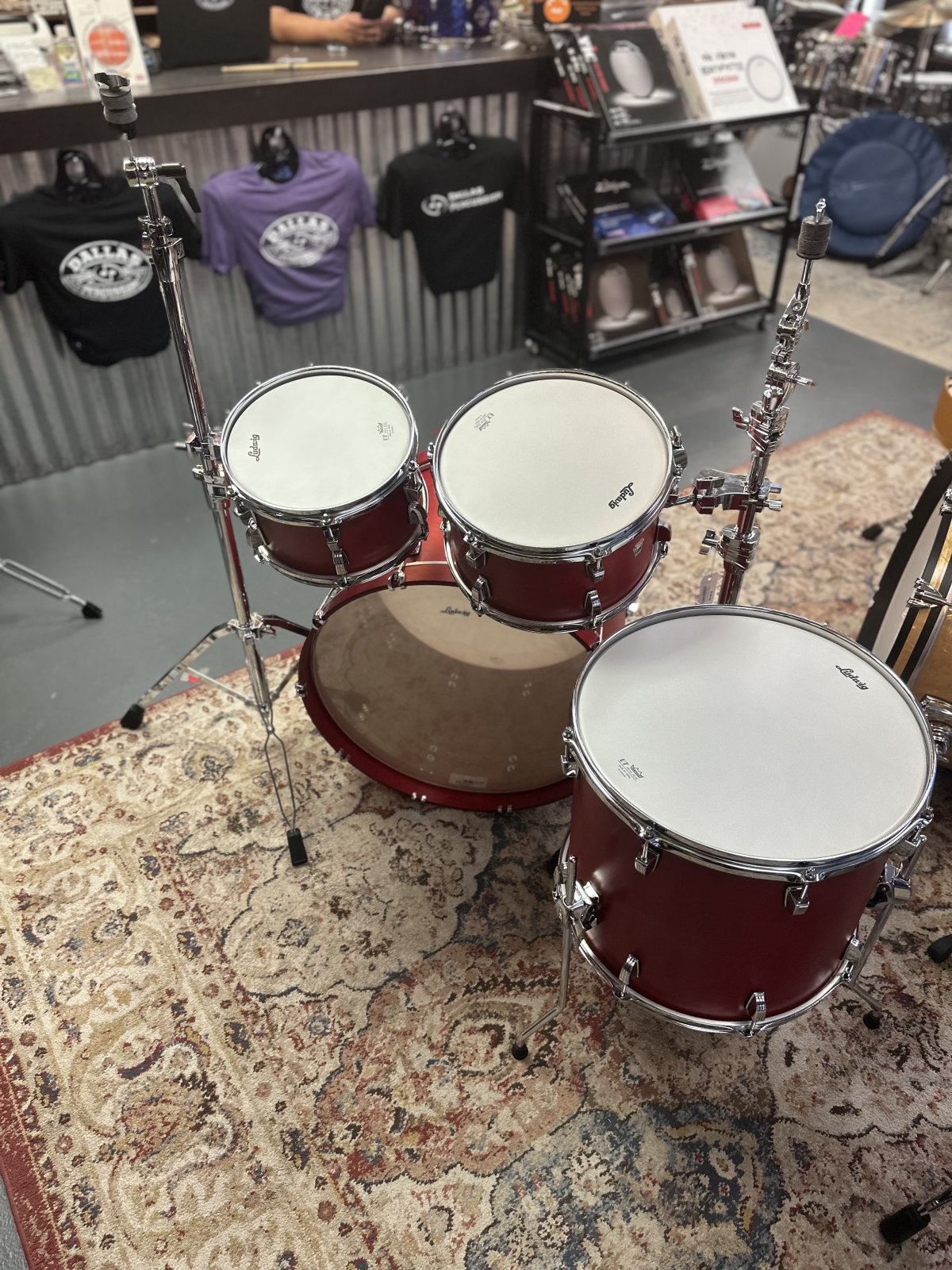 LUDWIG LN34204FTXPR NEUSONIC RAPID MOD2 OUTFIT - SATIN DIABLO RED
