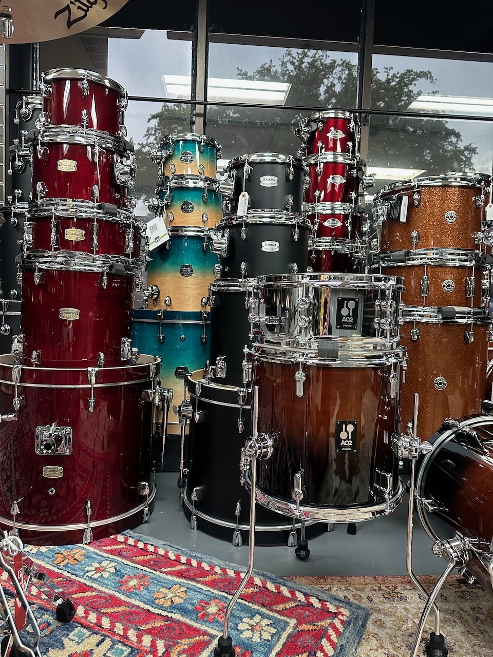 Drum room at Dallas Percussion in Dallas, TX