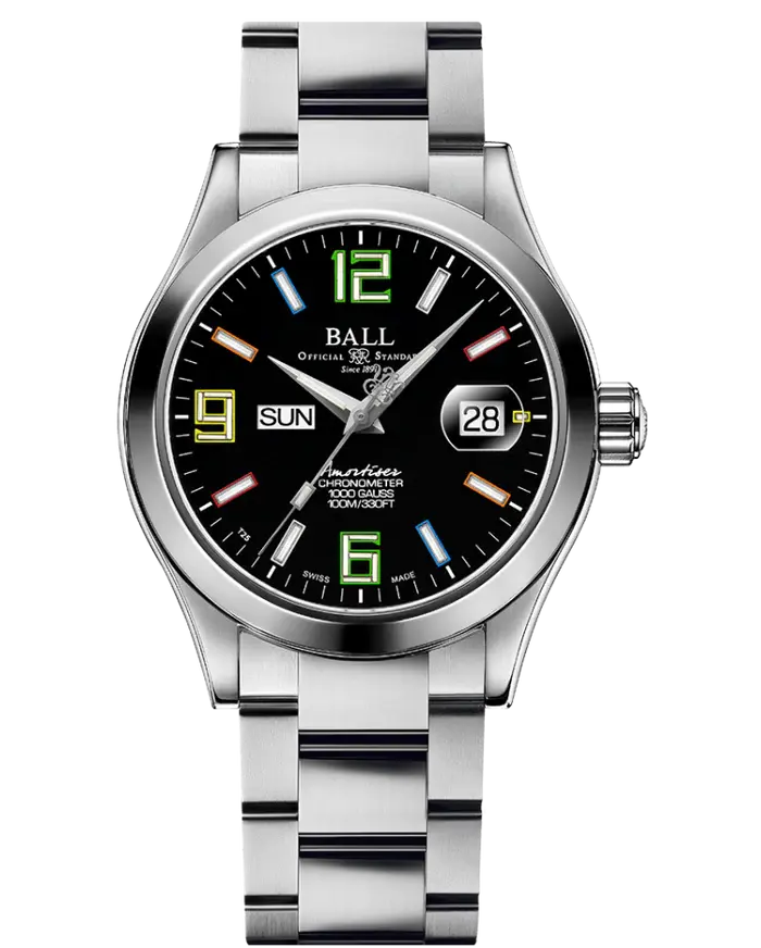 Ball watch, BALL Engineer III Pioneer II Chronometer Rainbow 40mm, LIMITED EDITION 1000, Anti-reflective sapphire crystal, 904L Stainless steel, WATER RESISTANCE 100m/330ft