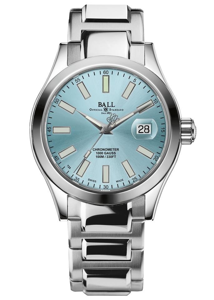 Engineer III Marvelight Chronometer (40mm) Anti-reflective sapphire crystal, 904L stainless steel Mu-metal shield, Ice blue dial, 5,000Gs shock resistance, Micro gas tubes