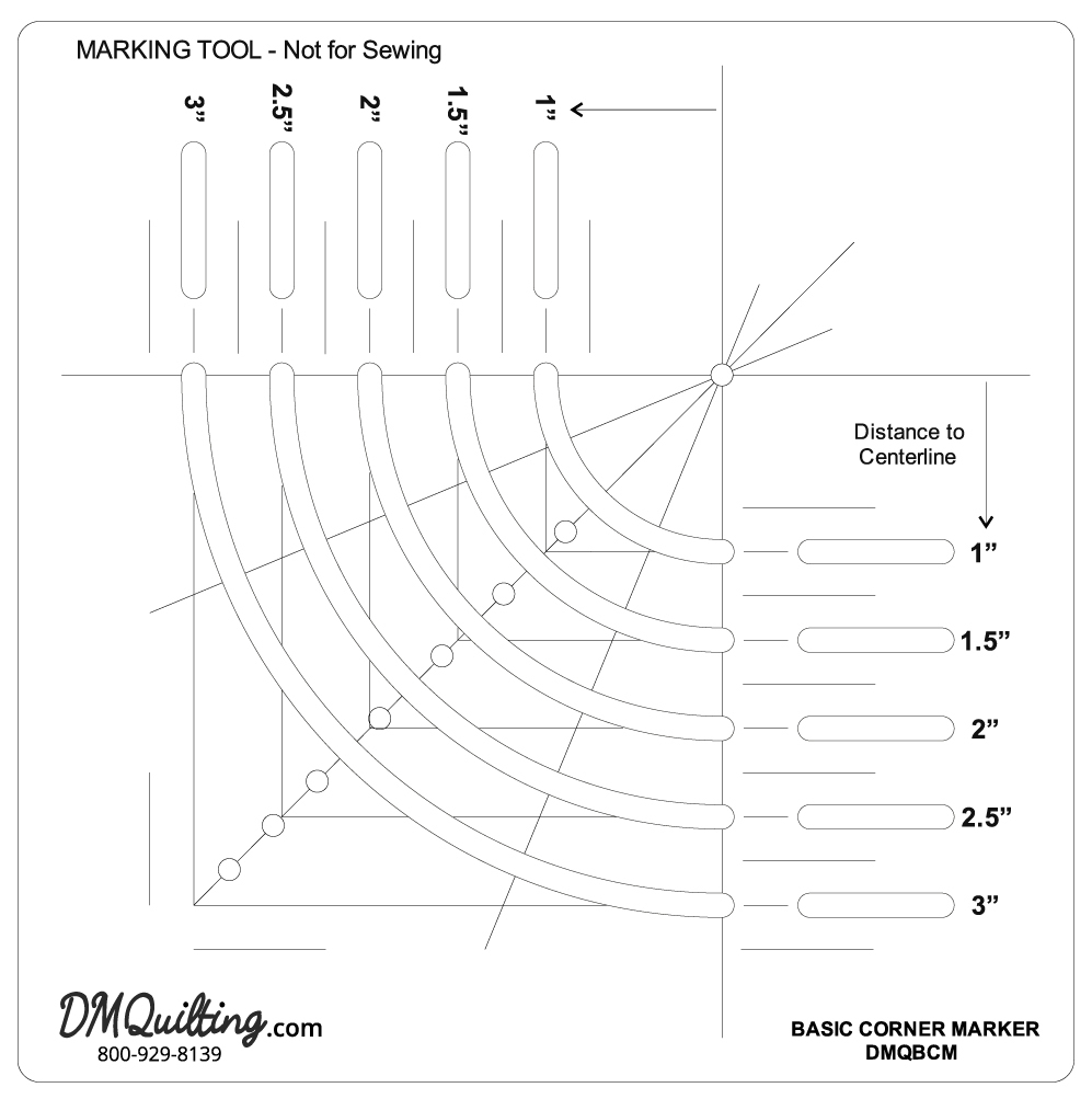 6 x 6 Basic Corner MarkerSew Steady/Donna McCauley
