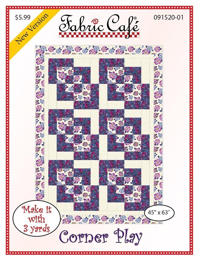 Fabric Cafe Corner Play 3 Yards Quilt Pattern