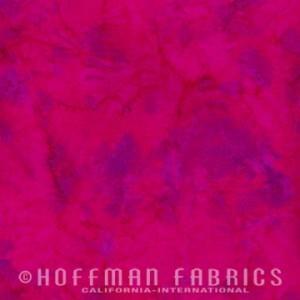 Hoffman Fabrics Clownfish Deep Pink/Purple Bali Watercolors