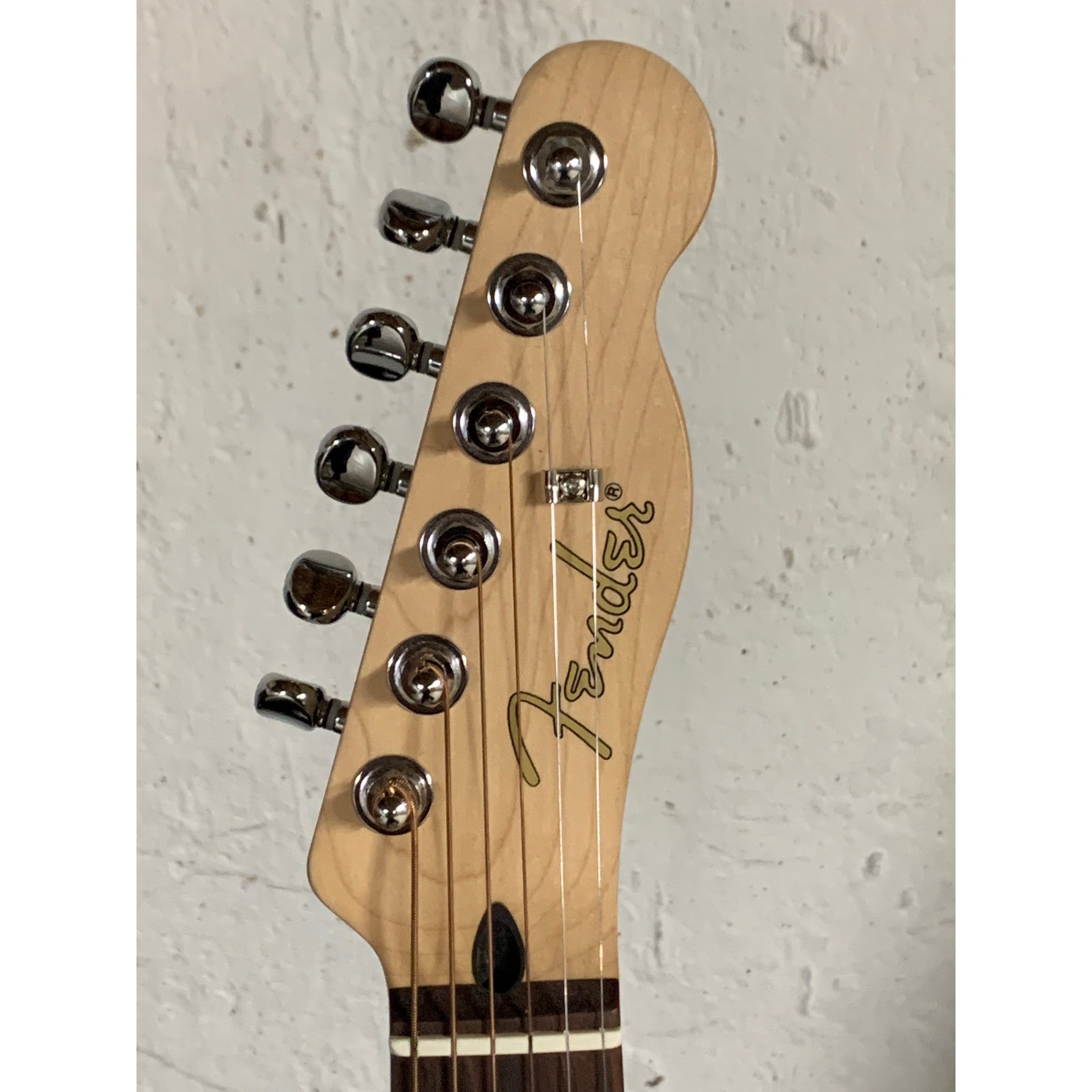 Pink Fender Telecoustic Paisley Acoustic Electric Guitar With Case