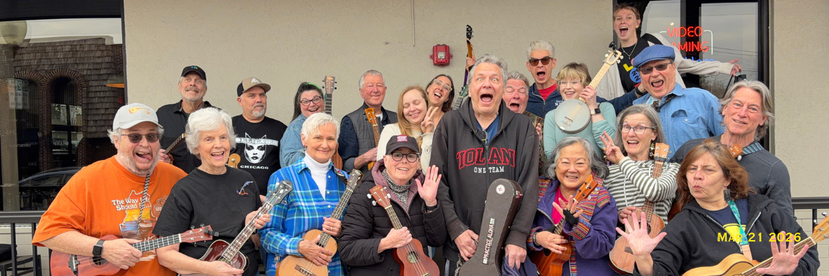 Ukulele Circle Group at Uncle Jon's Music