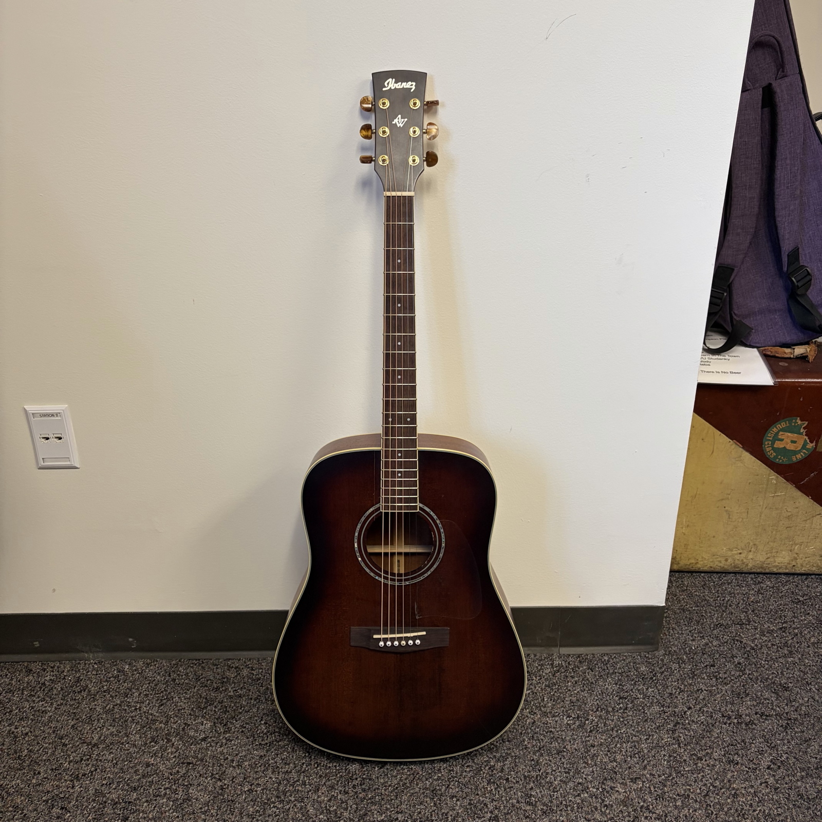 Ibanez Artwood AW-120 RDV Acoustic Guitar - Dark Violin Low Gloss
