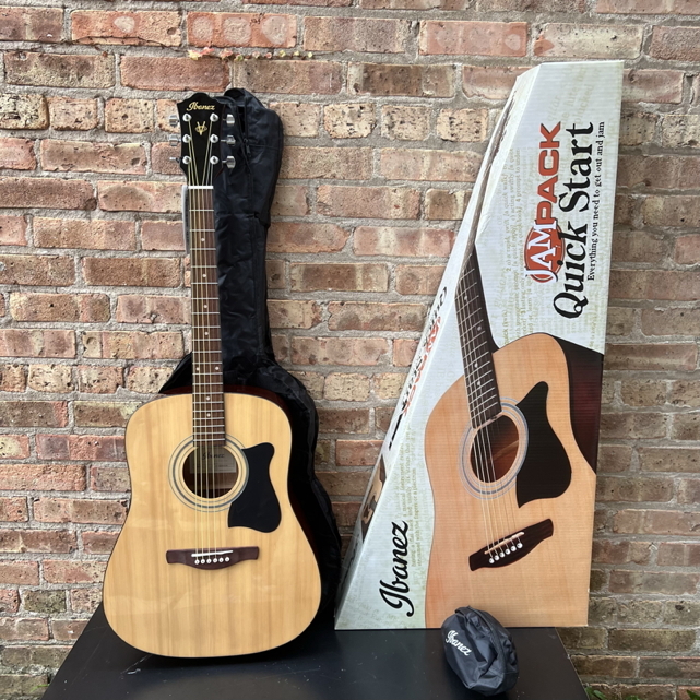 Ibanez IJV50 JAMPACK Dreadnought Acoustic Guitar Package