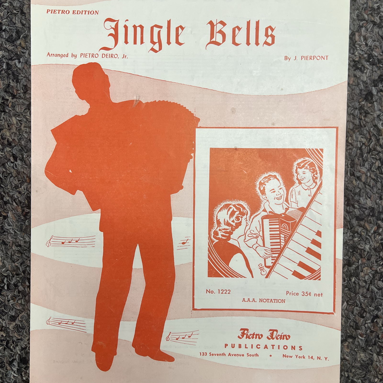 Jingle Bells Pietro Edition Arr. By Pietro Deidro for Accordion