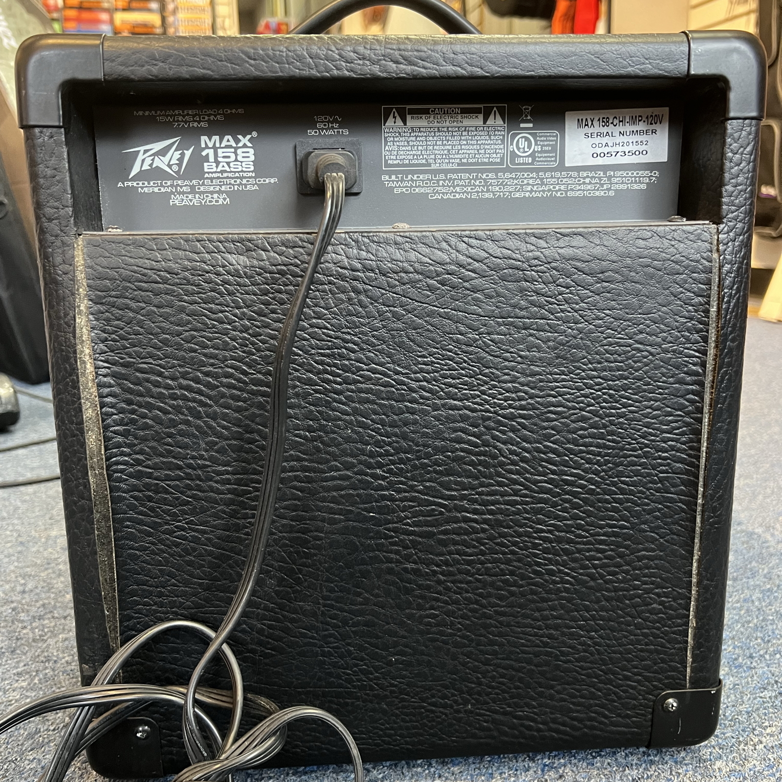 Peavey MAX 158 15-Watt 1x8 Bass Combo Amp – Used - 2024121903