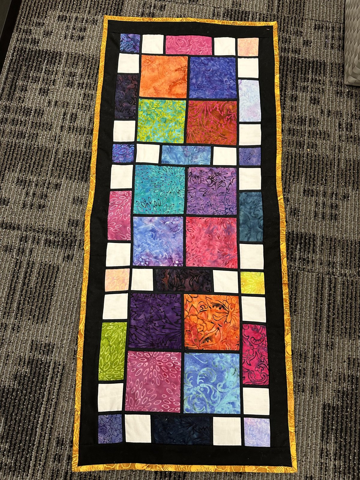 Easy Stained Glass Tablerunner