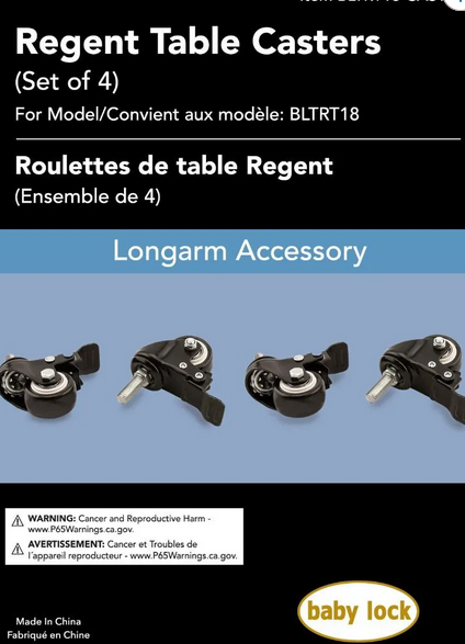 Castors Regent Table