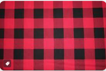 Man Cave blk/red Plaid