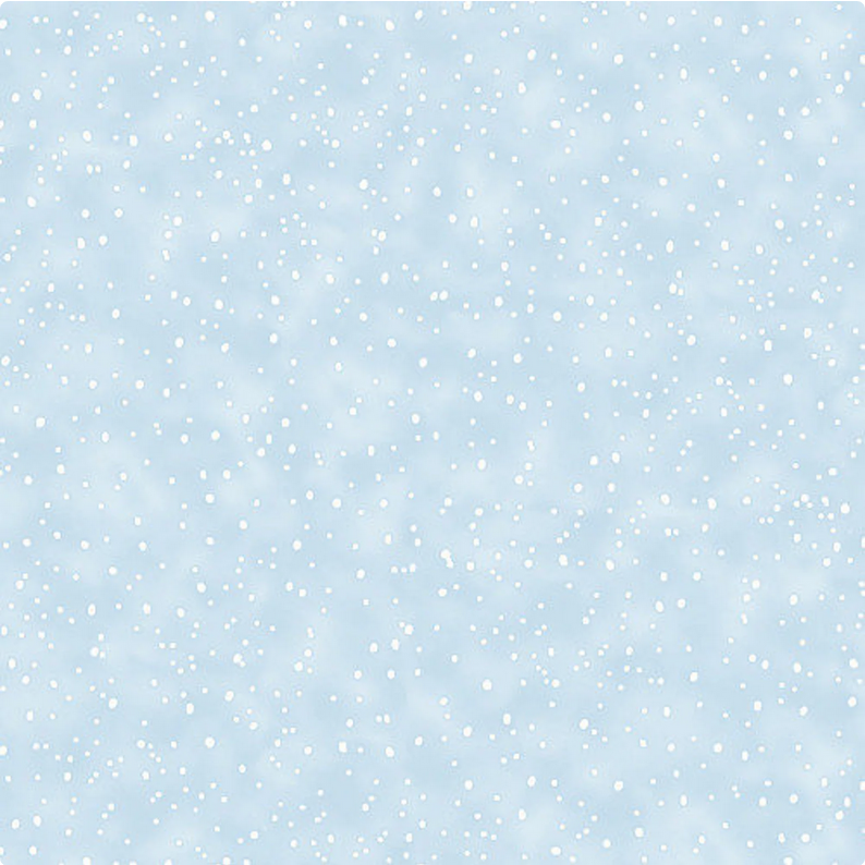 Bunnies Blue with white snow d