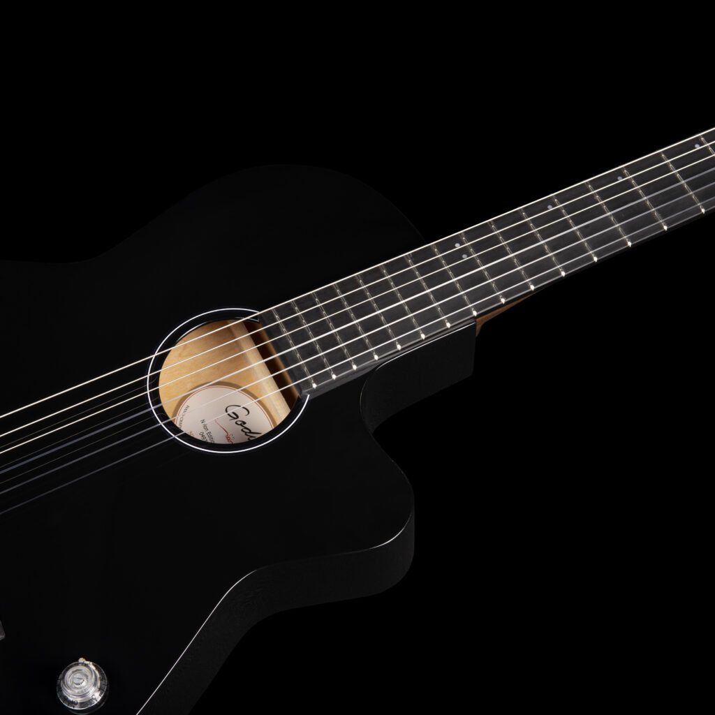 Godin Arena Pro Ltd CW Onyx Black EQ with Bag - 0528510000433